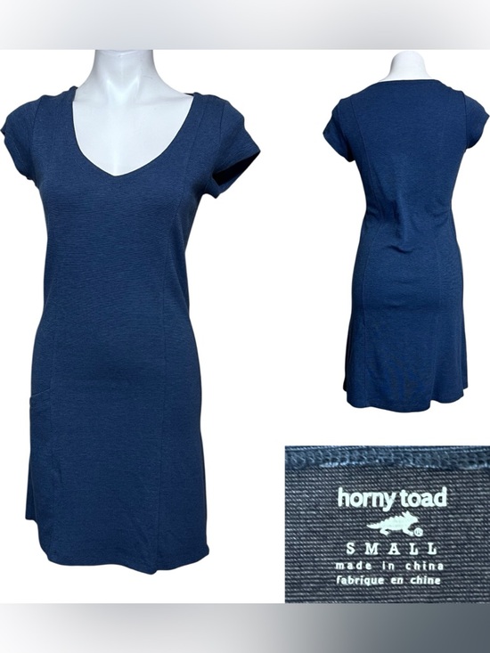 Horny Toad Dresses & Skirts - Horny Toad dress Sm Navy blue V-Neck Short Sleeve cotton blend casual outdoor